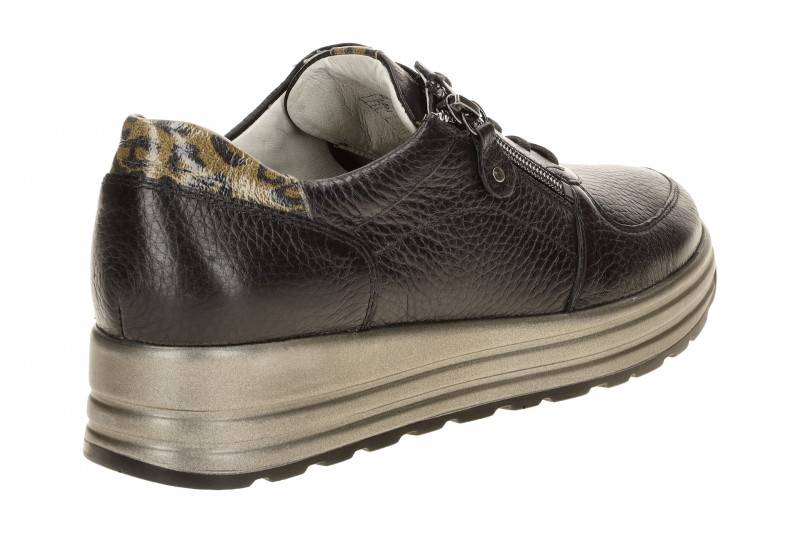 Waldläufer Lana Plateau Schuhe schwarz grau metallic 758009