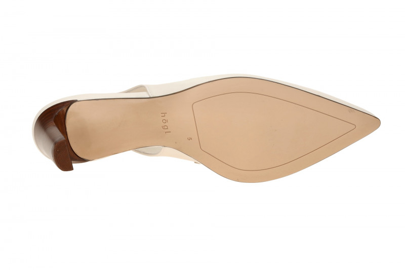 Högl Gwen Hochfront Sling Pumps weiß creme 6820