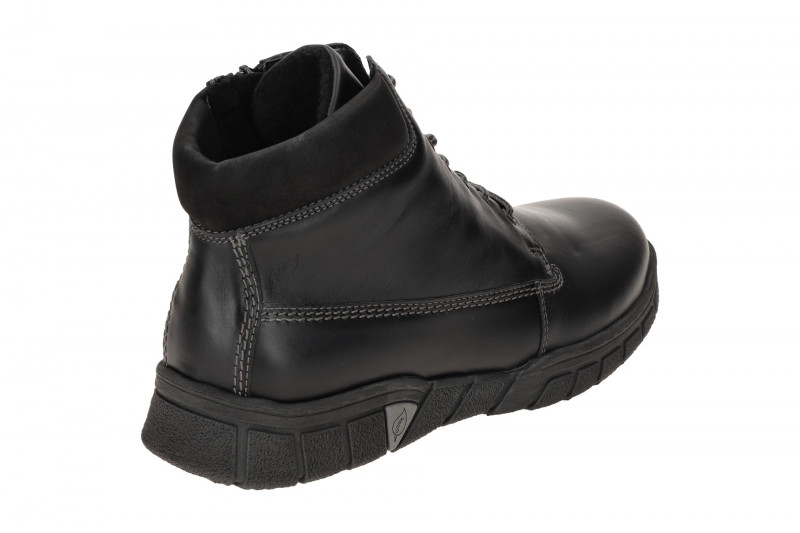 Waldläufer Lino Stiefelette Herren schwarz dünn gefüttert 965802