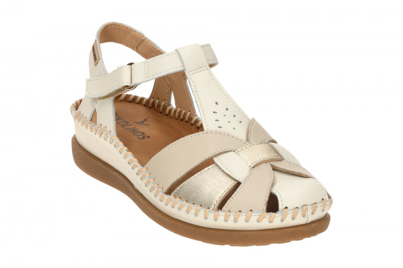 Pikolinos Cadaques T-Steg Sandale weiß beige W8K-0847C1