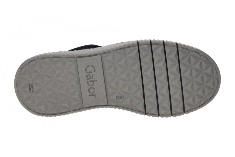 Gabor Schuhe blau Plateau Sneakers Strass-Schmuck 73.243.16