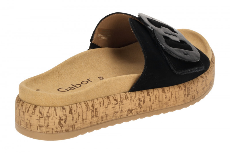 Gabor Plateau Pantolette schwarz 63.760.17