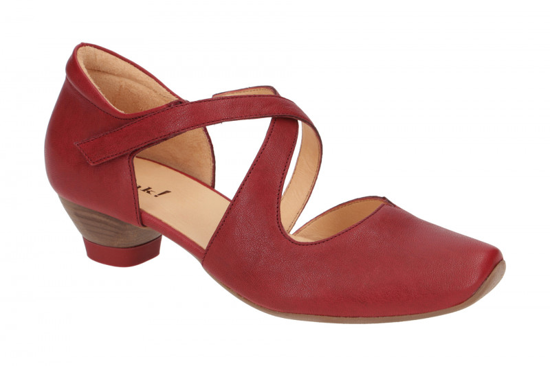 Think Aida Riemchen Pumps rot cherry