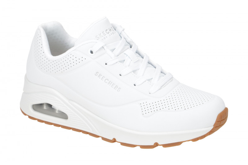 Skechers Uno Schuhe weiß braun Damen Sneakers 73690