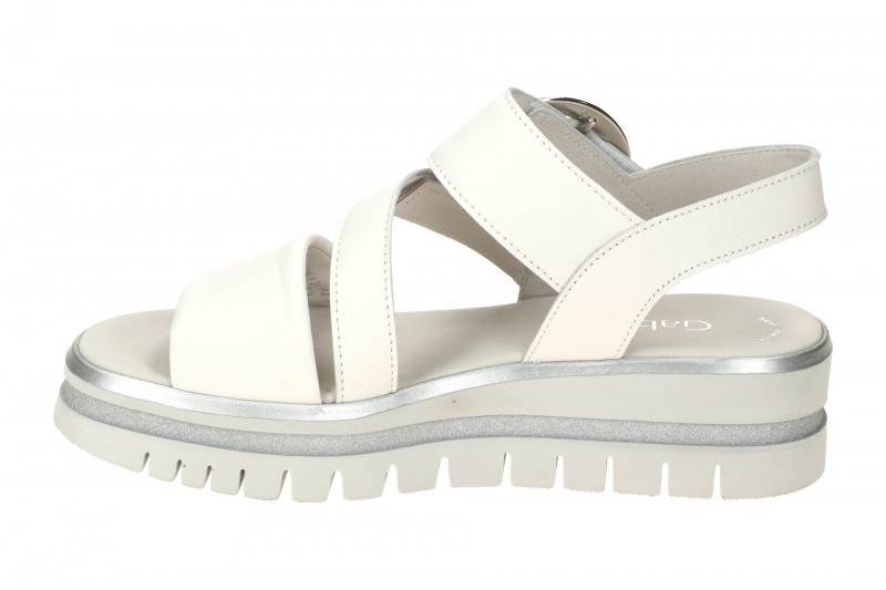 Gabor Plateau Sandalen weiß Klett Riemen 64.627.20