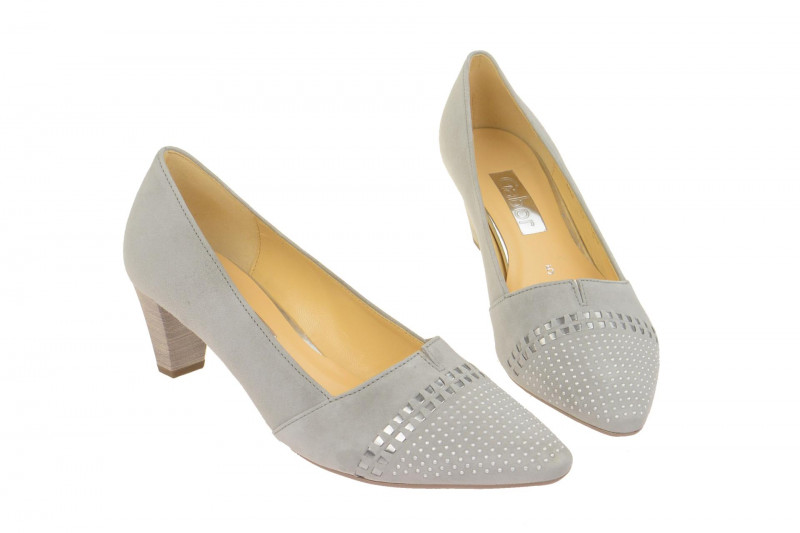 Gabor Pumps grau silber Steine 65.146.19