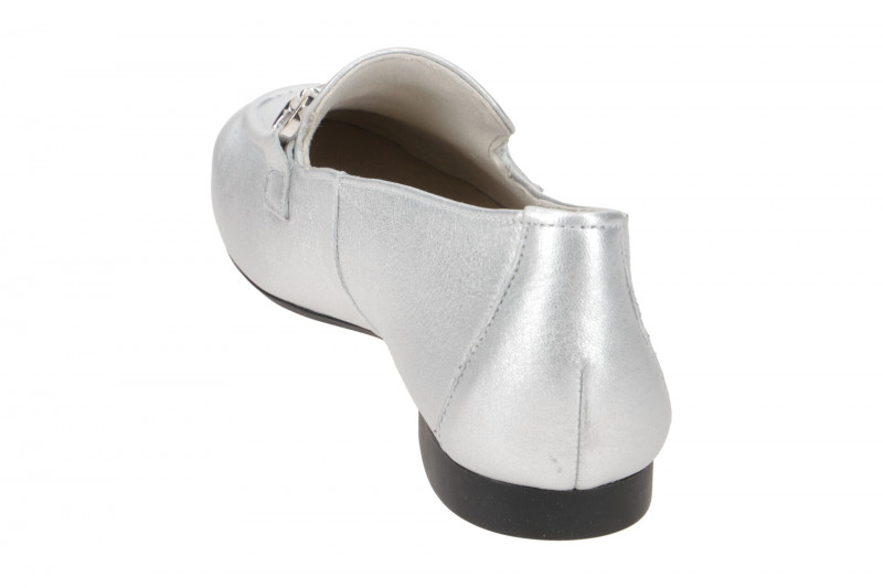 Paul Green Schuhe Loafer grau platin Nappa 2596