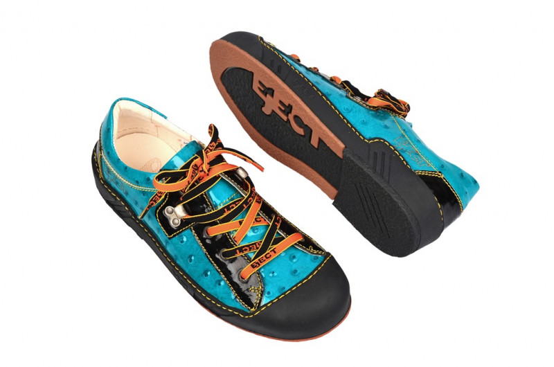 Eject Puzzle Schuhe blau Lack 15623.1