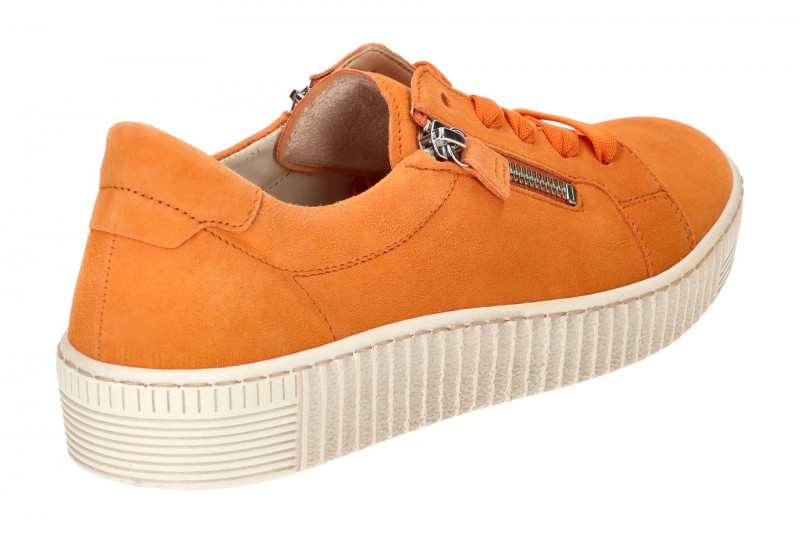 Gabor Schuhe Sneakers orange jelly Samt 43.334.13