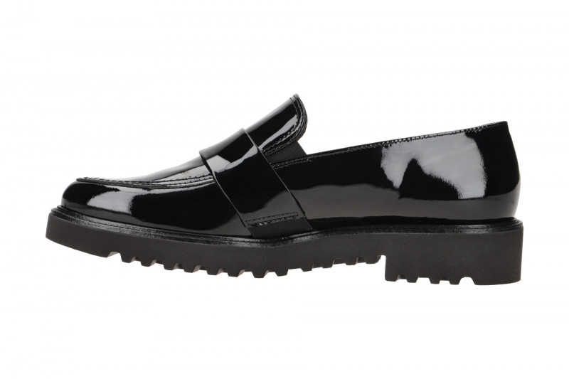 Paul Green Loafer Schuhe Slipper schwarz Lack 1037