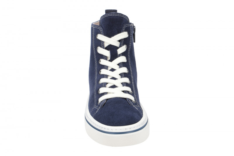 Gabor Mid Sneakers Stiefelette blau Velour 43.160.16