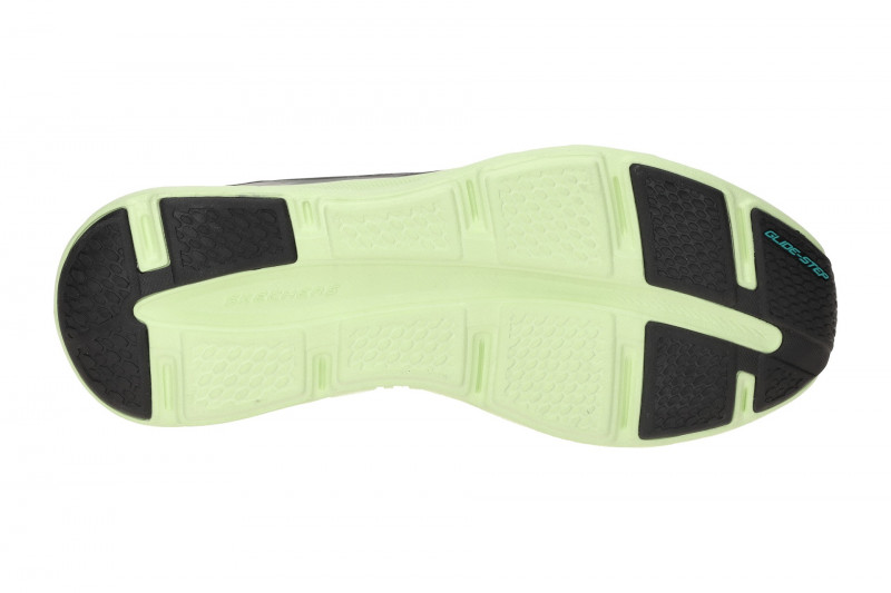 Skechers Glide Step Schuhe grau grün Herren Slip-Ins 232921