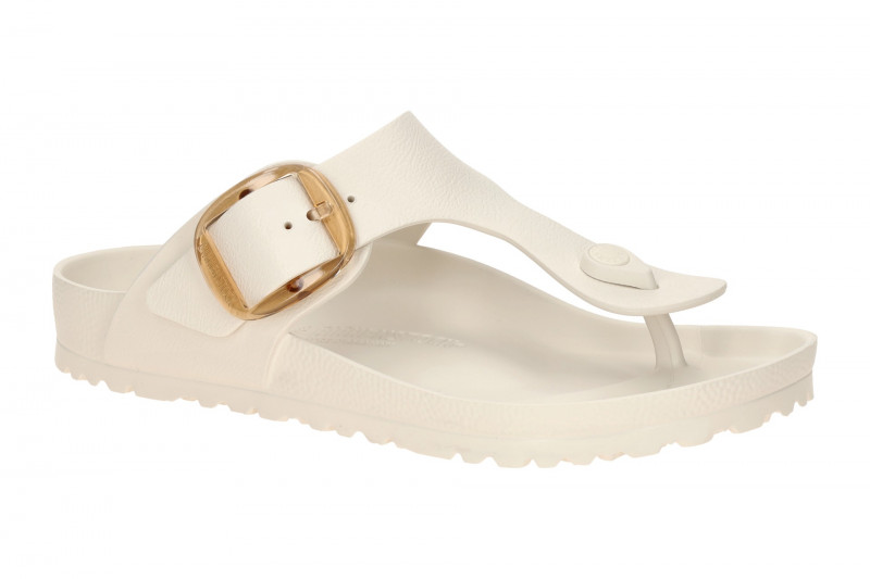 Birkenstock Gizeh Big Buckle Pantolette weiß eggshell SCHMAL EVA
