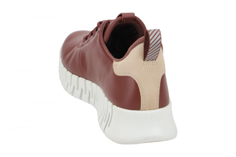 Ecco Gruuv Schuhe rot-braun Damen Sneakers 218203