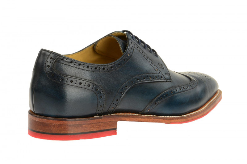 Gordon & Bros Milan Schuhe blau Rahmengenäht 4371-I