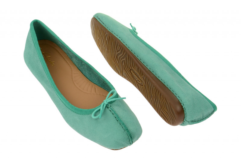 Clarks Freckle Ice Ballerina grün jade
