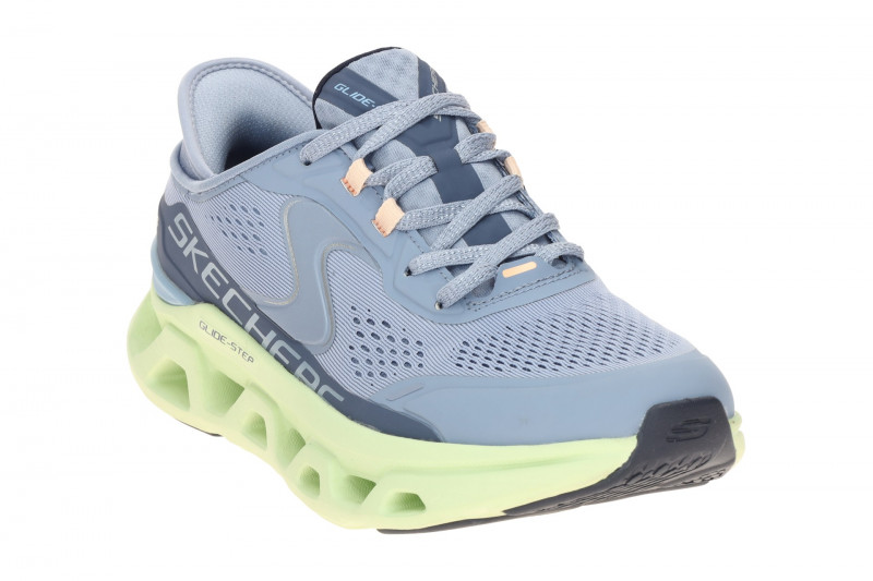 Skechers Glide Step Schuhe blau grün Damen Slip-Ins 150510
