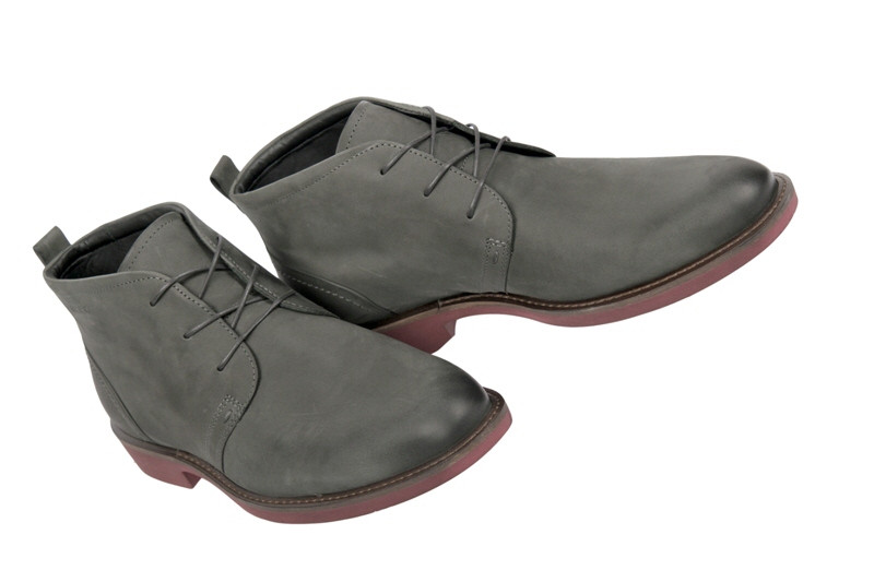 Ecco Biarritz Stiefeletten in dunkelgrau Nubuk