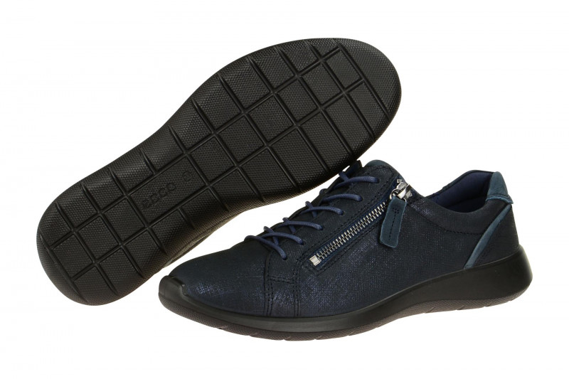 Ecco Soft 5 Schuhe dunkelblau Damen Sneaker