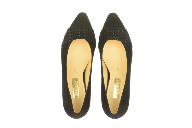 Gabor Pumps schwarz Samt 65.136.17