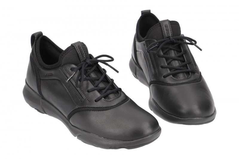 Geox Nebula Schuhe schwarz Damen Schnürer