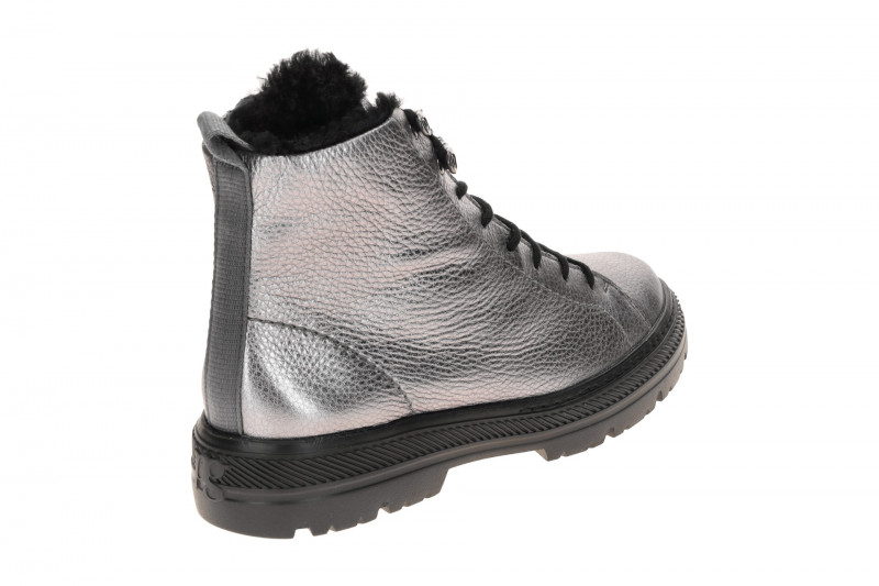 Paul Green Winter Stiefel grau silber metallic Warmfutter 5287