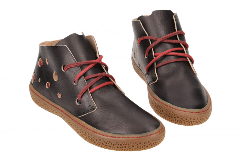 Think Tjub 353 Schuhe schwarz gelocht