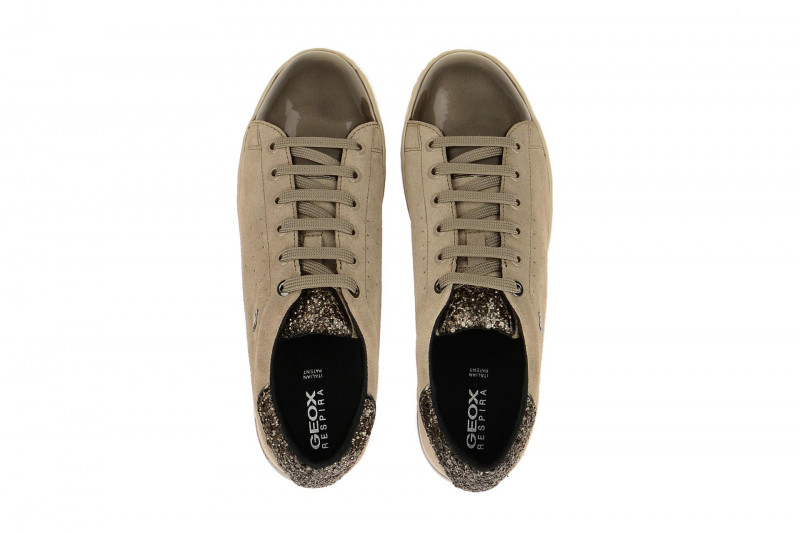 Geox Jaysen Schuhe grau beige Glitter