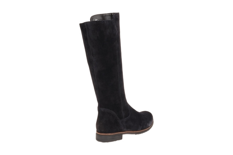 Gabor Schaft Stiefel blau Schaftweite M Velour 8023.04.005