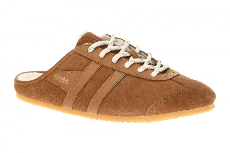 Gola Cleora Damen Pantoletten Mule braun umber Warmfutter CLB927