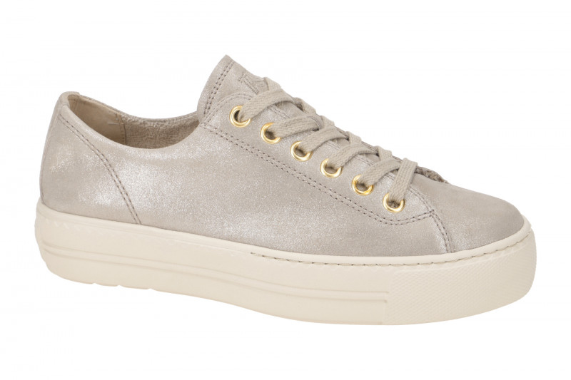 Paul Green Sneaker Schuhe grau metallic 4790