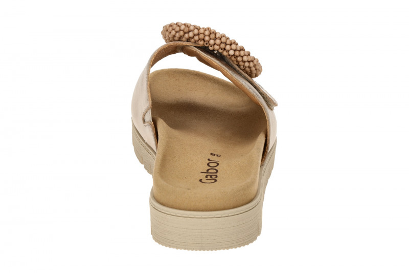 Gabor Pantolette puder grau gold metallic 83.745.62