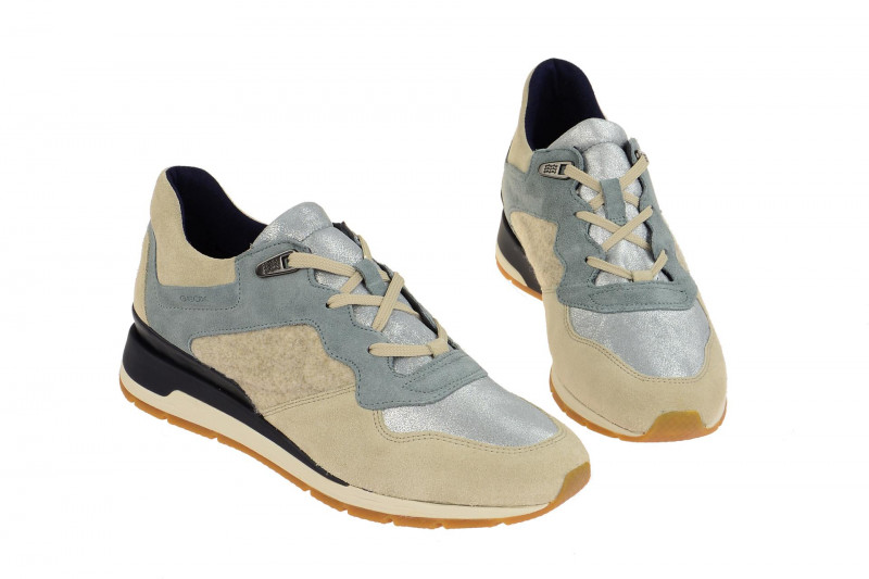 Geox Sneaker Schuhe Shahira beige blau