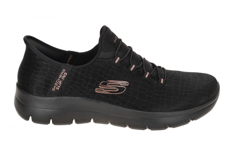 Skechers Summits Schuhe schwarz Glitzer SLIP-INS 150128