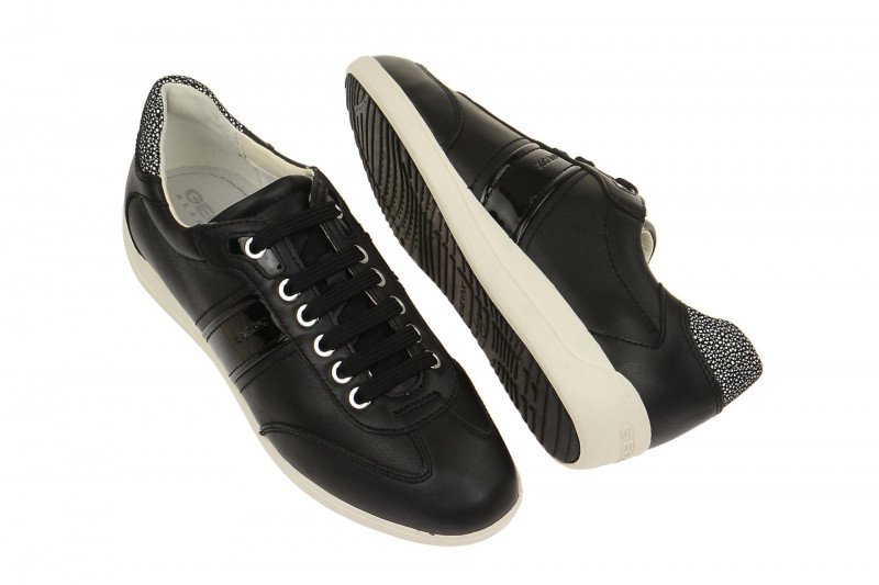 Geox Myria Schuhe schwarz Sohle in weiss
