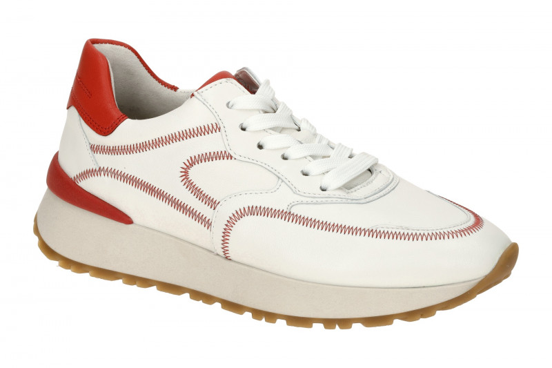 Gabor Schuhe Sneakers weiß rot 63.491.25