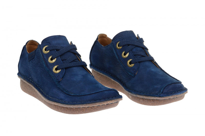 Clarks Funny Dream Schuhe dunkelblau navy Nubuck