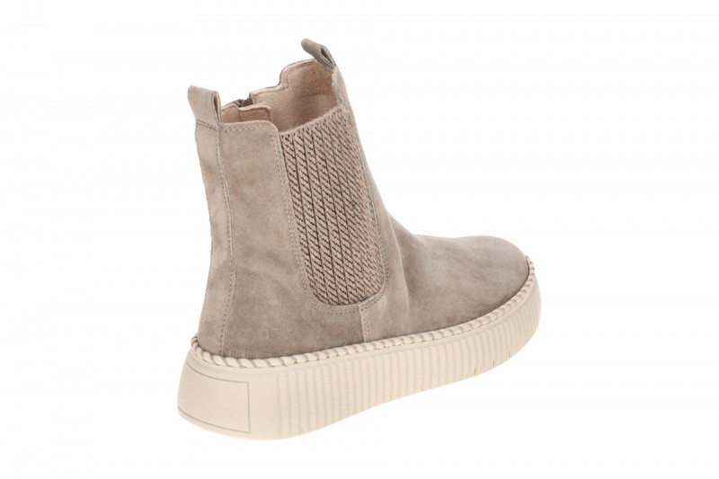 Gabor Stiefel beige kiesel Velour Plateau Boots 8014.01.008