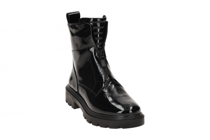 ARA Manchester Stiefelette schwarz Lack H-Weite