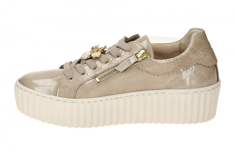 Gabor Plateau Schuhe beige Lack Bumblebee 73.201.92