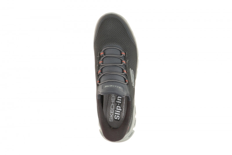 Skechers Glide Step Slipper Schuhe grau Herren SLIP-INS 233017