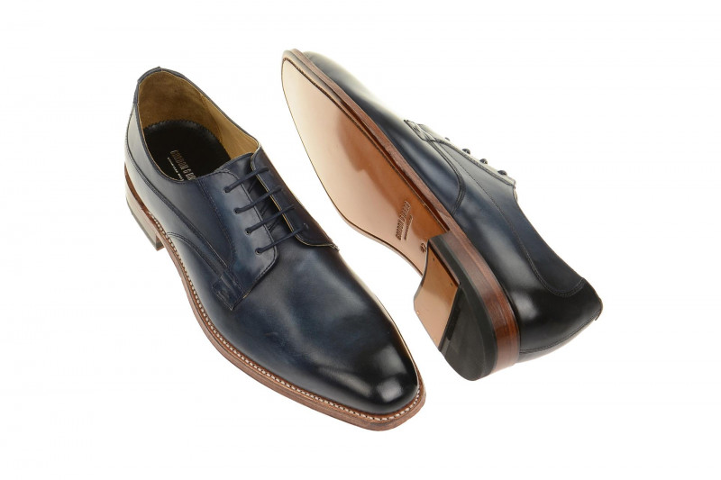Gordon & Bros Schuhe Milan blau GoodYear Welted 5098