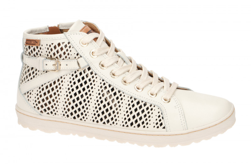 Pikolinos Lagos Schuhe weiß gelocht 901-8651