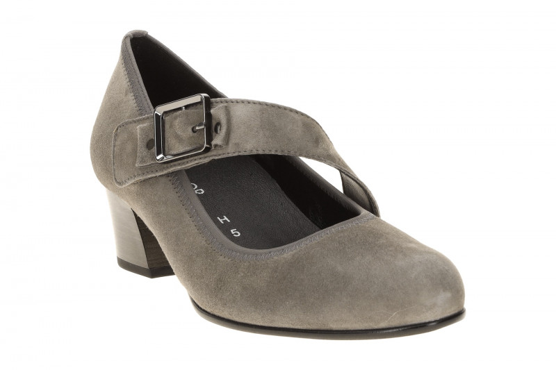 Gabor Comfort Spangen Pumps taupe grau H-Weite 3013
