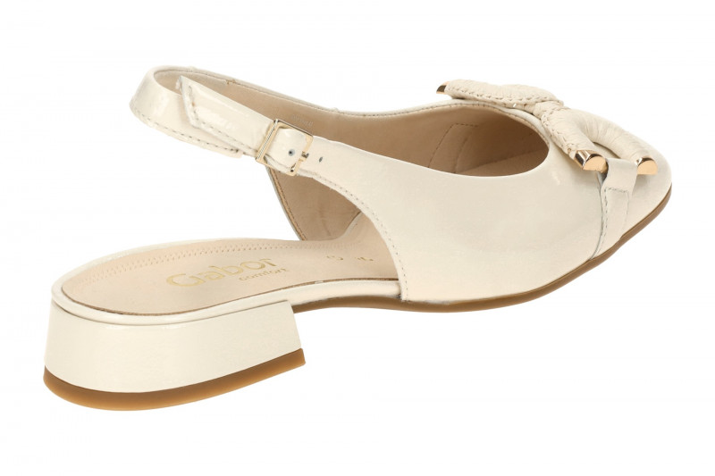 Gabor Comfort Sling Pumps beige Lack 62.243.90