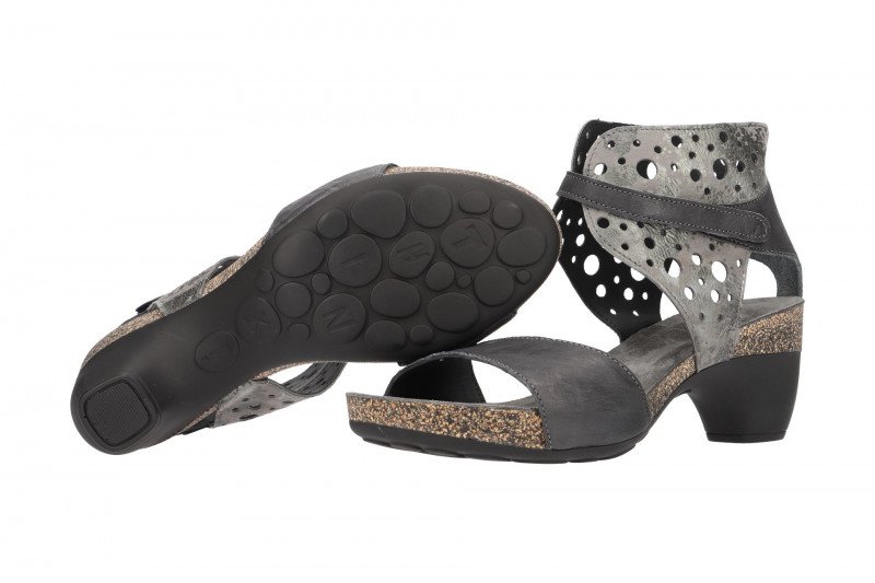 Think Traudi Sandalen schwarz grau 2-82579-21