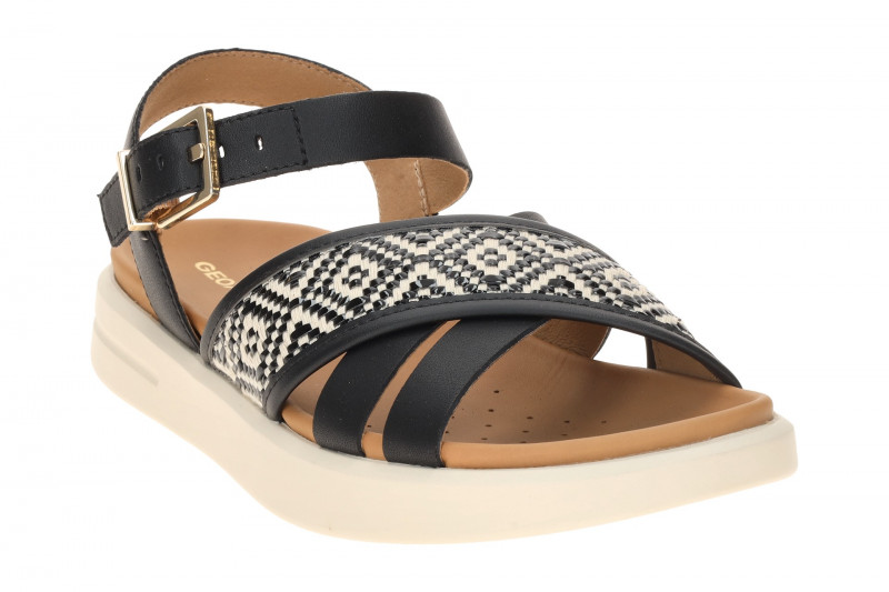 Geox Xand Sandalen schwarz beige D65PAB