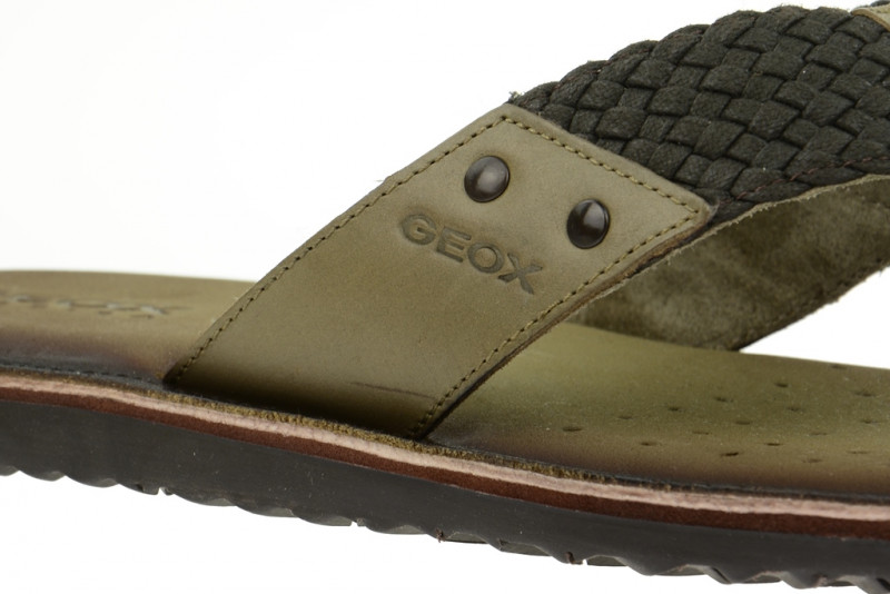 Geox Artie Zehentrenner Pantolette in antelope taupe