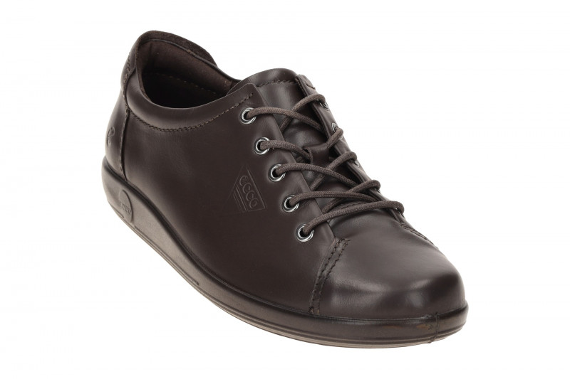 Ecco Soft 2 Schuhe braun mocha Schnürer 206503