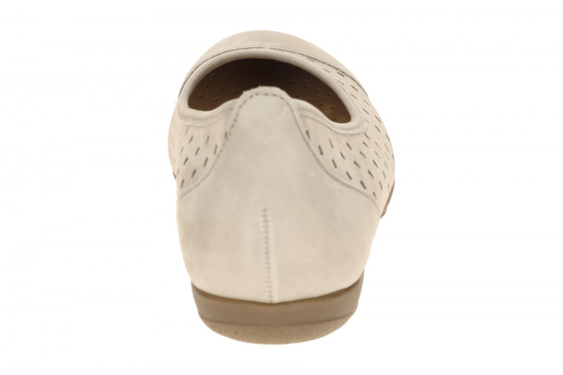 Gabor Schuhe Ballerina beige gelocht 84.169.12
